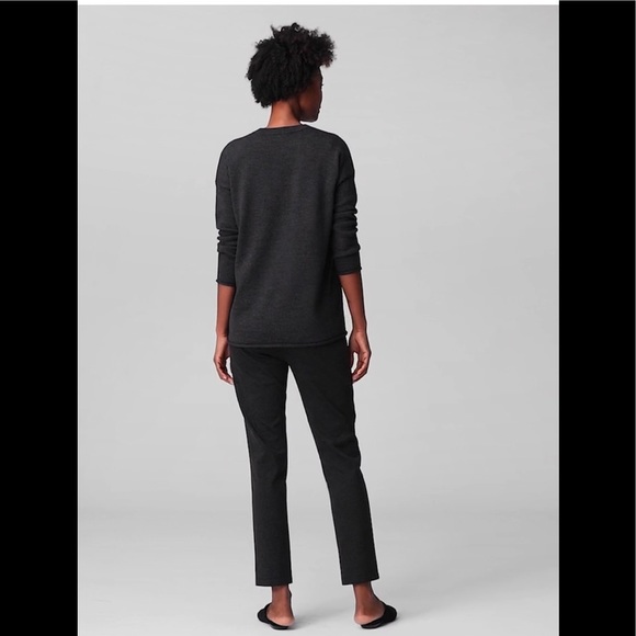 NWT Eileen Fisher MELANGE PONTE SLIM ANKLE PANT - Picture 4 of 9